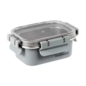 【Snapware康寧密扣】Eco Wave 輕食感可微波不鏽鋼保鮮盒440ml