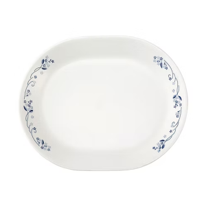【康寧餐具 CORELLE】古典藍 12吋腰子盤