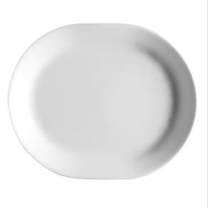 【康寧餐具 CORELLE】純白 12吋腰子盤