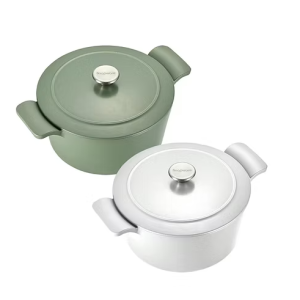 【Snapware康寧密扣】 鑄鐵琺瑯鍋25CM(二色任選)