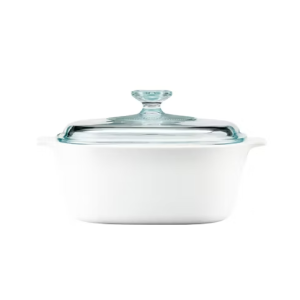 【康寧餐具CORNINGWARE】純白方形康寧鍋1.5L